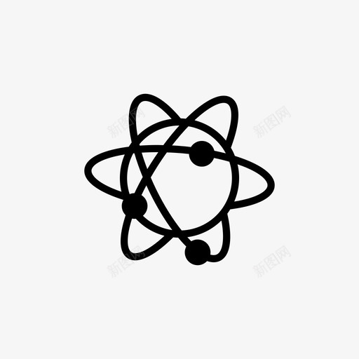 原子教育科学图标svg_新图网 https://ixintu.com 原子 教育 科学