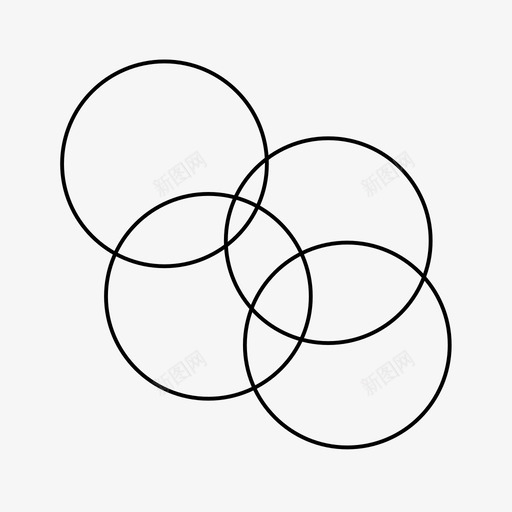 圆圈抽象背景图标svg_新图网 https://ixintu.com 图案 圆圈 抽象 背景 重叠