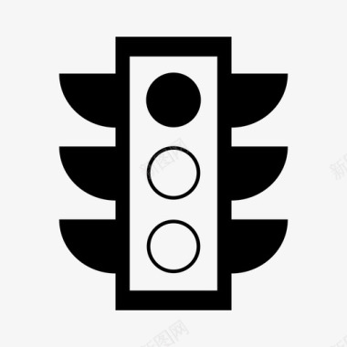 红绿灯行车灯停车灯图标图标