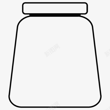 罐子容器储藏室图标图标