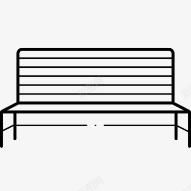 金属长凳长椅图标图标