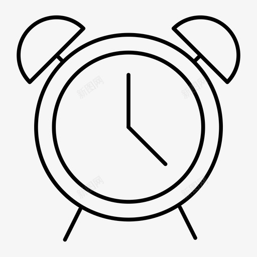 闹钟提醒器计时器图标svg_新图网 https://ixintu.com 提醒器 计时器 闹钟