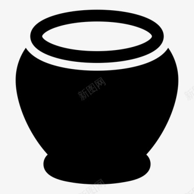 罐子桶壶图标图标