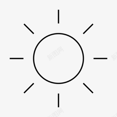 太阳灼热温暖图标图标