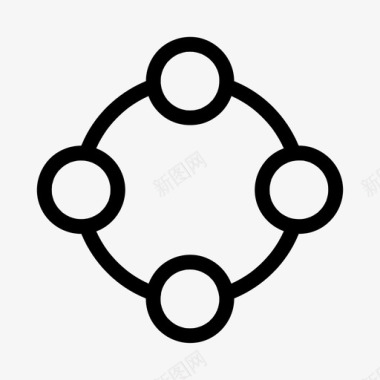 社区小组网络图标图标