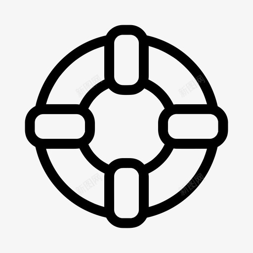 支援船救援图标svg_新图网 https://ixintu.com 支援 救援 救生员 救生圈 船