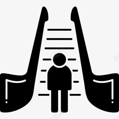 自动扶梯移动式楼梯图标图标