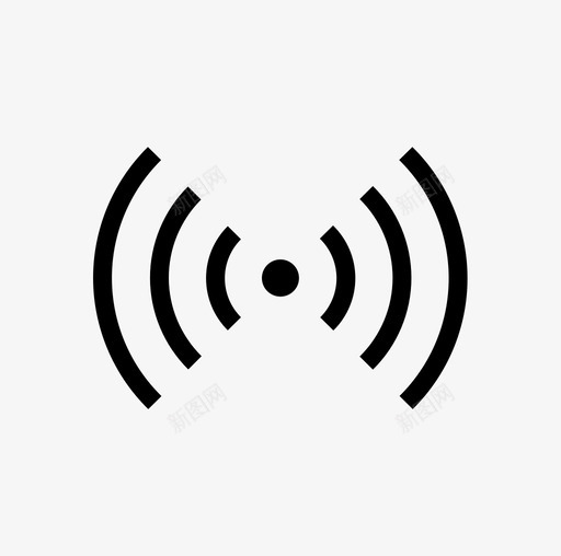 信号音频wifi图标svg_新图网 https://ixintu.com wifi 信号 角色和组织 音频