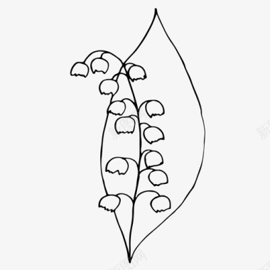 山谷的植物树枝叶子图标图标