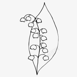 山谷百合山谷的植物树枝叶子图标高清图片