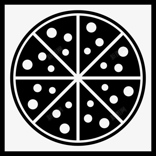 披萨盒食物配料图标svg_新图网 https://ixintu.com 披萨盒 配料 食物