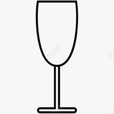 香槟杯酒酒吧图标图标