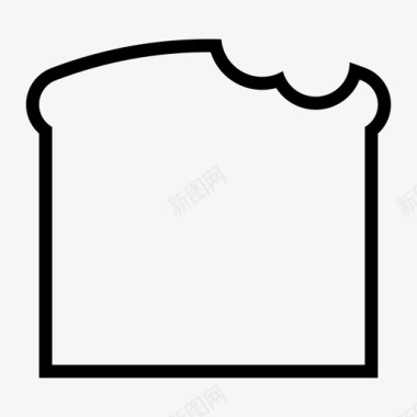 烤面包食物三明治图标图标