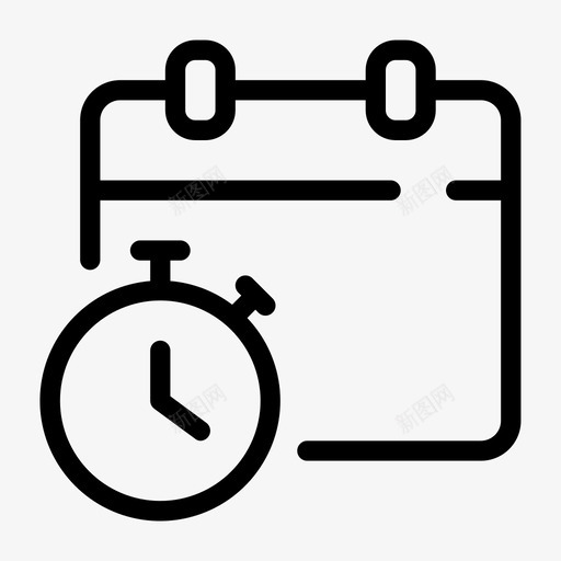 事件提醒日历计划图标svg_新图网 https://ixintu.com 2000个简单的行图标 事件提醒 日历 日程表 计划