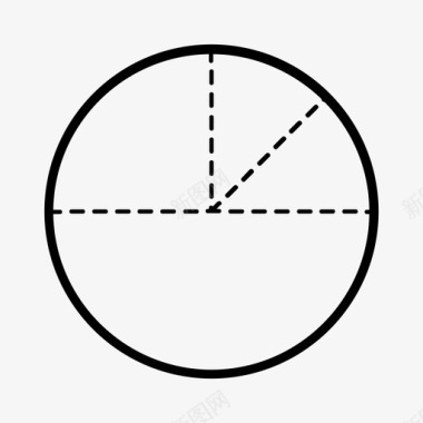 圆度几何图标图标