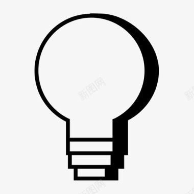 灯泡创意发明图标图标