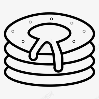 薄饼烘焙食品面包图标图标