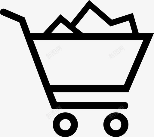 购物车食品杂货市场图标svg_新图网 https://ixintu.com 商店 市场 购物车 食品杂货