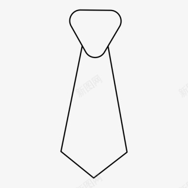 领带配件衣服图标图标