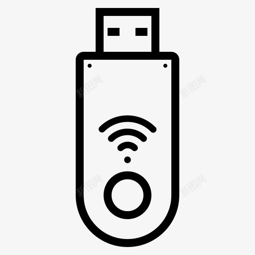 wifi加密狗互联网调制解调器图标svg_新图网 https://ixintu.com usb wifi加密狗 互联网 无线 移动和设备 调制解调器