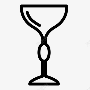 圣杯饮料玻璃杯图标图标