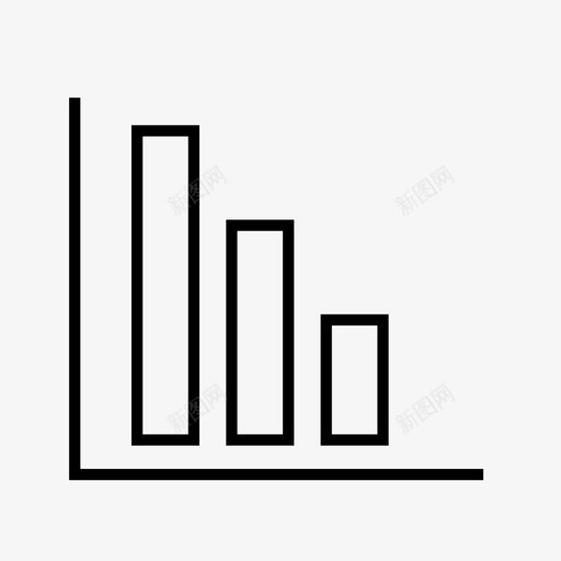 柱状图分析报告图标svg_新图网 https://ixintu.com 分析 报告 柱状图