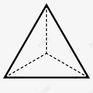 四面体三维元素图标图标