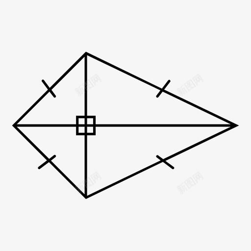 正方形几何数学图标svg_新图网 https://ixintu.com 三角形 几何 数学 正方形 直角