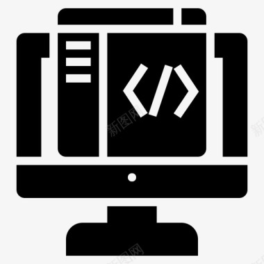 网页软件开发网页开发者图标图标