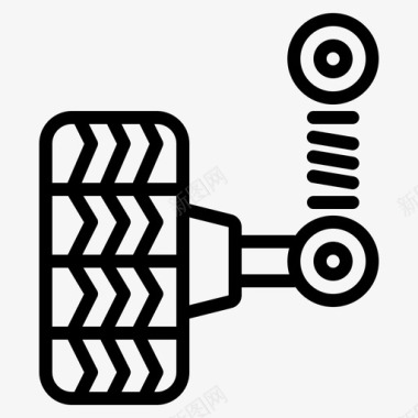 汽车悬架汽车车库图标图标