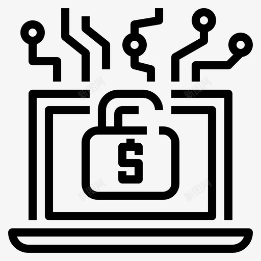 在线交易安全资金保护图标svg_新图网 https://ixintu.com 保护 在线交易安全 网络安全 资金