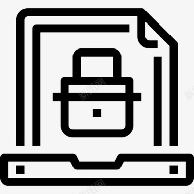 计算机安全挂锁安全图标图标