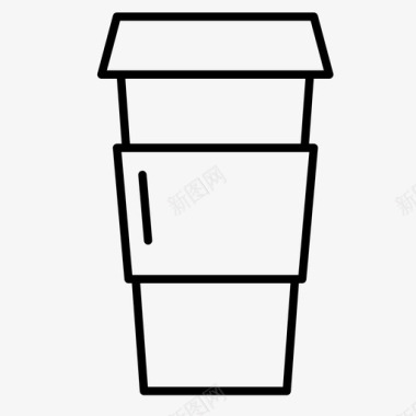 纸咖啡杯咖啡法式图标图标