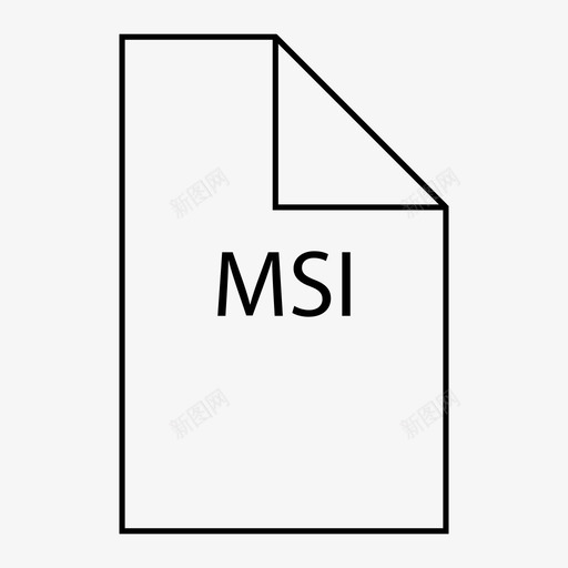 msi文件msi文件图标svg_新图网 https://ixintu.com msi msi文件 文件