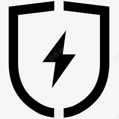电源保护安全图标图标