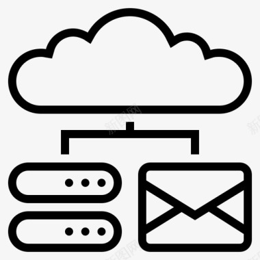 电子邮件服务器自动应答器电子邮件图标图标
