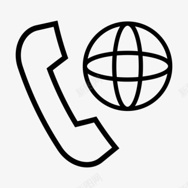漫游呼叫通信国际呼叫图标图标