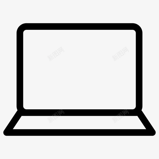 笔记本电脑macbook高质量线图标svg_新图网 https://ixintu.com macbook 笔记本电脑 高质量线图标