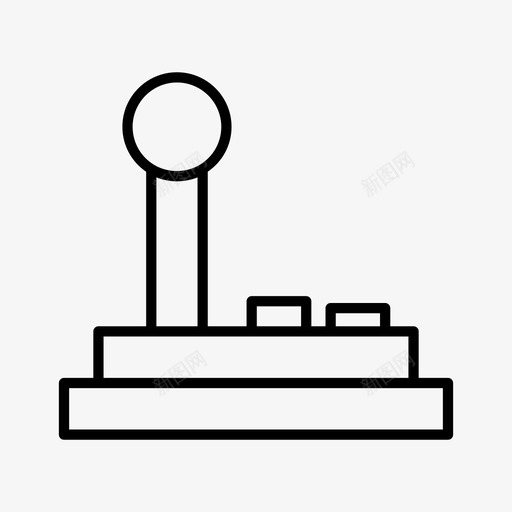 操纵杆控制器设备图标svg_新图网 https://ixintu.com 技术 控制器 操纵杆 游戏 科学 科学和技术 设备