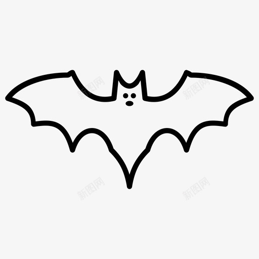 蝙蝠动物恐惧图标svg_新图网 https://ixintu.com 动物 吸血鬼 恐怖 恐惧 蝙蝠