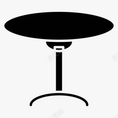 桌子家具桌子实心图标图标