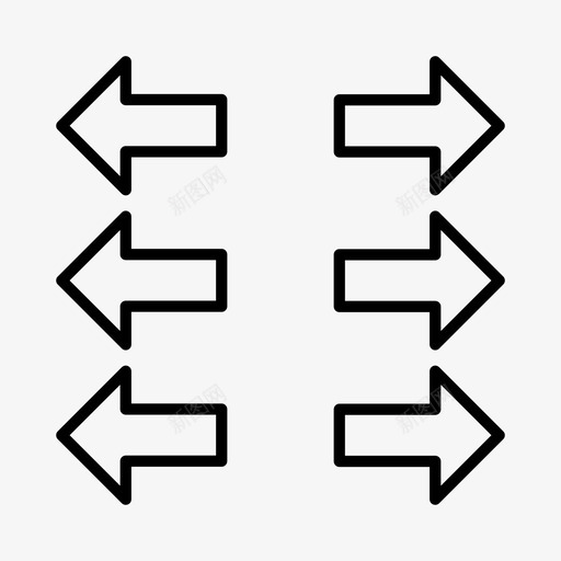 箭头商业方向图标svg_新图网 https://ixintu.com 商业 方向 箭头 贸易