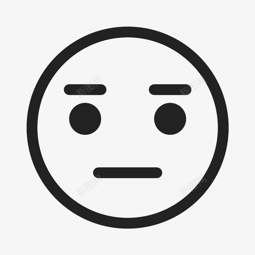 直面表情符号扑克脸图标svg_新图网 https://ixintu.com 扑克脸 直面 表情符号
