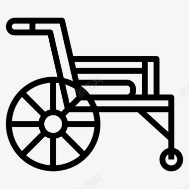 轮椅残疾人医疗保健图标图标