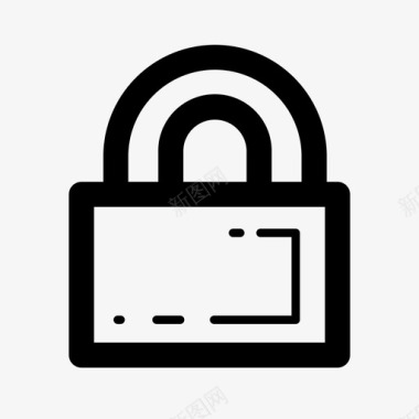 锁定密码机密图标图标