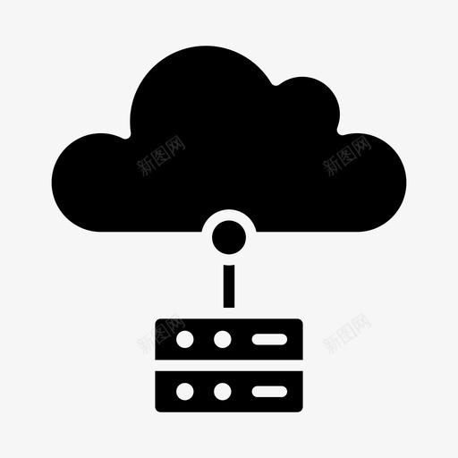 服务器云数据库科学图标svg_新图网 https://ixintu.com 存储 技术 数据库 服务器云 科学 科技