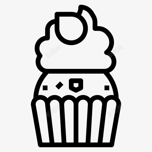 松饼烘焙面包房图标svg_新图网 https://ixintu.com 松饼 烘焙 甜点 甜点和甜点 纸杯蛋糕 面包房