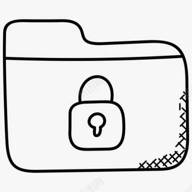 锁定文件夹计算机安全私人文件夹图标图标