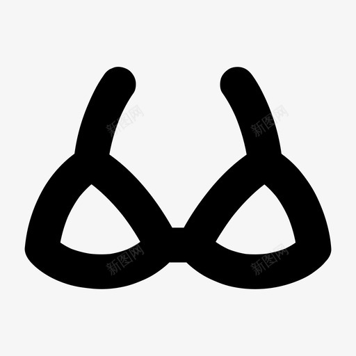 胸罩配件比基尼图标svg_新图网 https://ixintu.com 内衣 比基尼 胸罩 衣服 配件