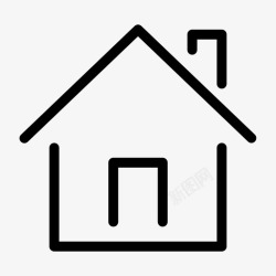 房产简单素材房子主页房产图标高清图片